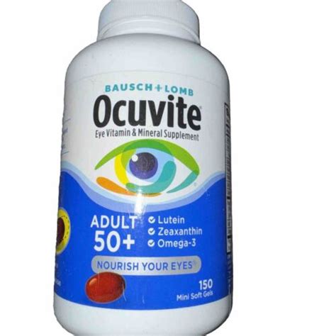 Bausch And Lomb Ocuvite Adult 50 150 Soft Gels Eye Vitamin And Mineral Exp 724 Ebay