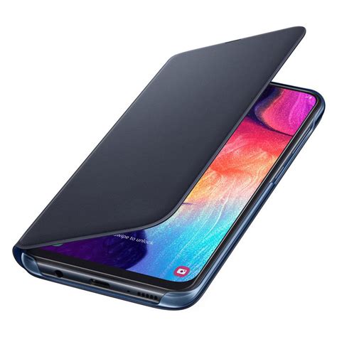 Official Samsung Galaxy A50s Wallet Flip Cover Case Black