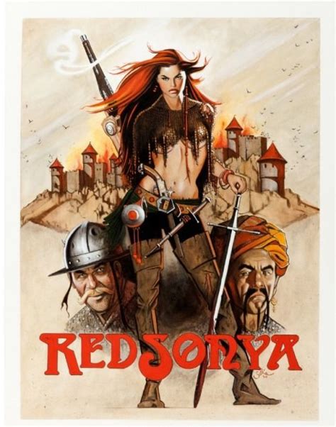 Red Sonja Poster Jim Silke Red Sonja Comic Art Graphic Novel Art