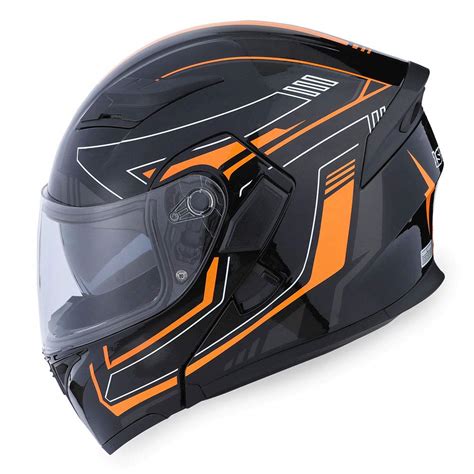 Buy Storm Motorcycle Modular Full Face Helmet Flip Up Dual Visor Inner