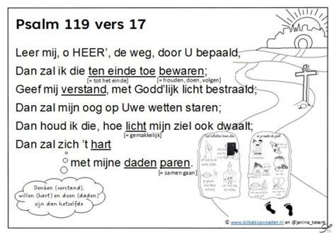 Psalm Vers Kleurplaat Bijbelsopvoeden Nl