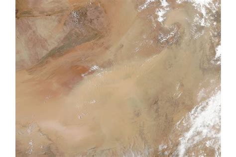 Dust storm in the Sahara Desert