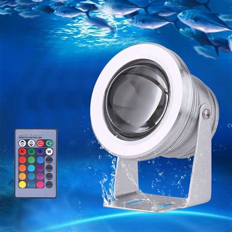 Projecteur Submersible à LED Éclairage Sous marin IP68 Étanche RGB