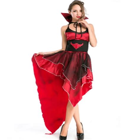 Free Shipping Hot Sexy Vampire Costume For Women Fantasy Halloween Queen Costumes Cosplay