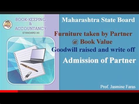 12th HSC Chap 3 Admission Of Partner Goodwill Raised And Write Off