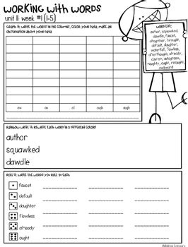 Ckla Skills Word Work Companion Rd Grade Unit By Alisha Teaches