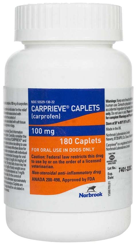 Carprieve Carprofen For Dogs Norbrook Labs Safepharmacyarthritis