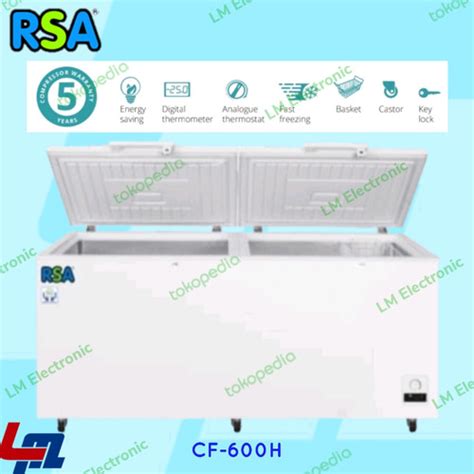 Jual RSA Chest Freezer 600 Liter CF600 CF 600 Kota Bogor LM