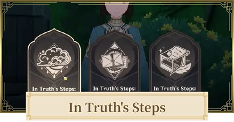 Genshin In Truth S Steps Answers Find The Truth Part Guide Gamewith