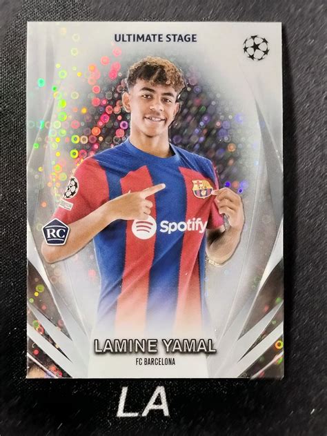 【la拍卖】2024 Topps Ucc Lamine Yamal 欧冠 欧战 新秀rc 拉明 亚马尔 西班牙 巴萨 巴塞罗那 银泡泡折