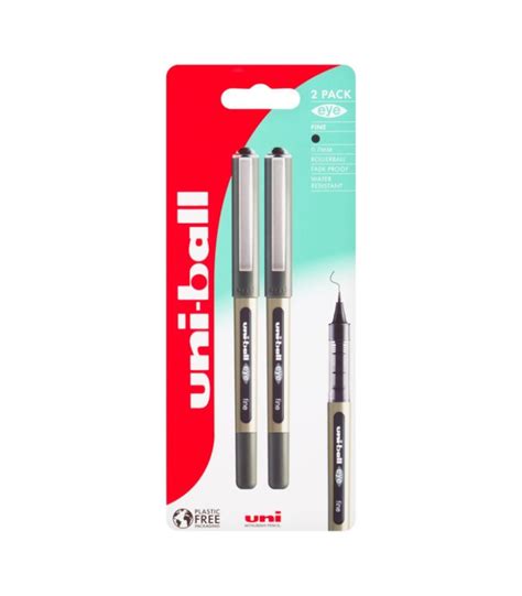 Uni Ball Eye Fine Black Pack Global Brand Supplies