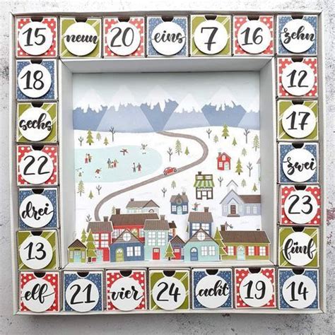 Adventskalender Mit Fenster Idee Manufaktur