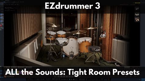 Ezdrummer All The Sounds Tight Room Presets Youtube