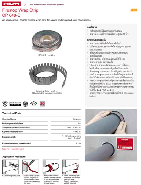 Firestop Wrap Strip CP 648 E Bitec Enterprise