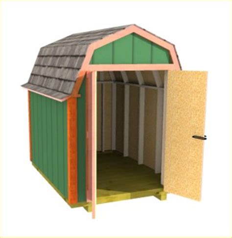 Gambrel Roof Shed Plans, Barn Shed Plans, Small Barn Plans