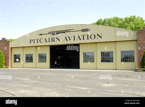 Pitcairn Aviation hanger at Pioneer Airport Oshkosh Wisconsin WI Stock ...