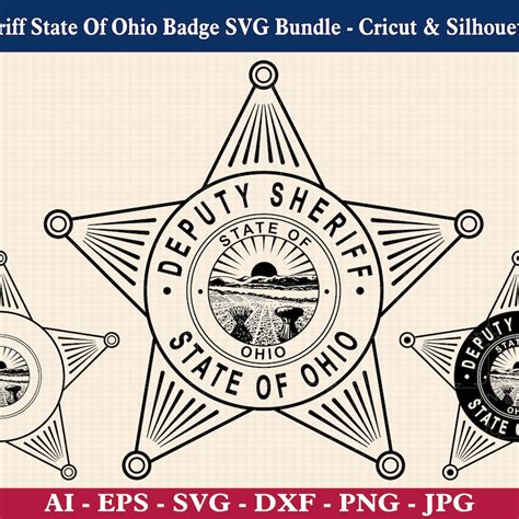 Ohio Sheriff Badge Svg - Etsy