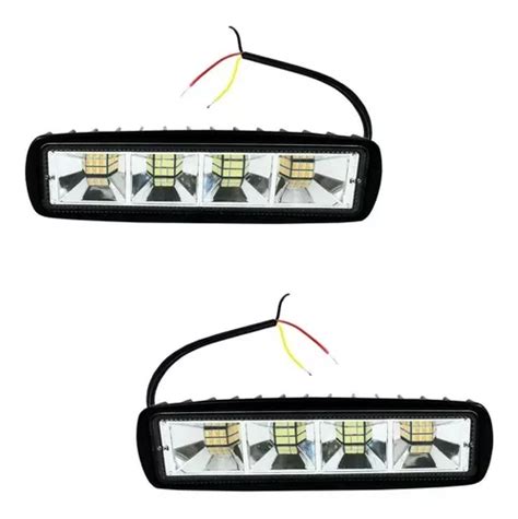 Par Faros Hiper Led Barra Estrobo Varios Colores