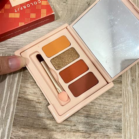 Jual NEW WITH BOX Wardah Colorfit Quad Eye Palette In 03 Sunlit Blaze