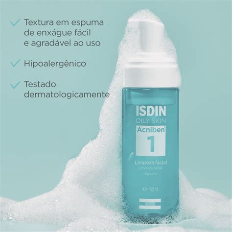 Espuma De Limpeza Facial Isdin Acniben Beleza Na Web