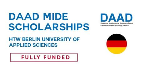 Daad Mide Scholarships In Germany Fully Funded Opportunity Portal