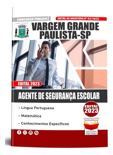 Apostila Agente De Segurança Escolar 2023 Vargem Grande Paulista