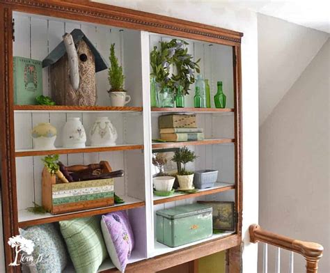 10 Styling Ideas That Make Glass Front Cabinet Displays Beautiful - Lora Bloomquist~Create & Ponder