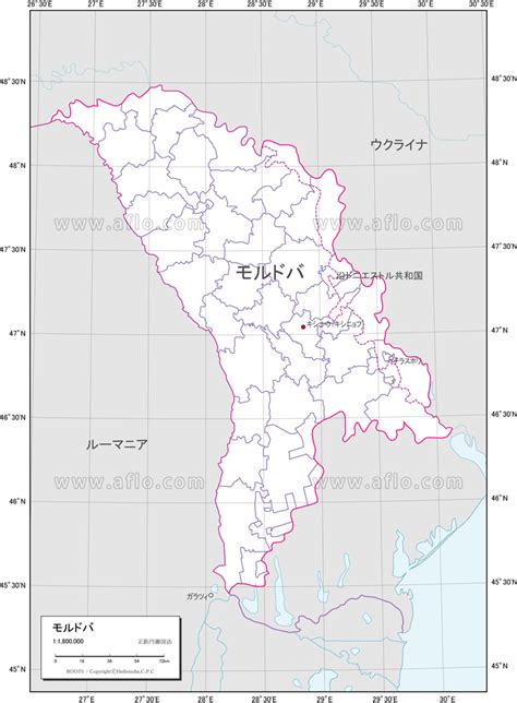 モルドバ 白地図 ベクター地図素材のダウンロード販売 アフロモール