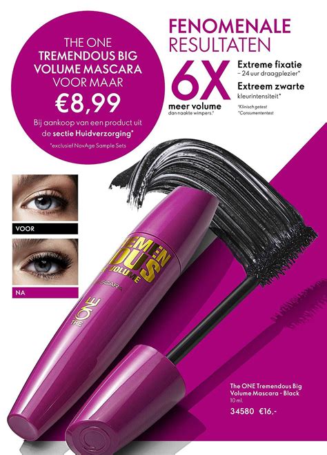 The One Tremendous Big Volume Mascara Black Aanbieding Bij Oriflame