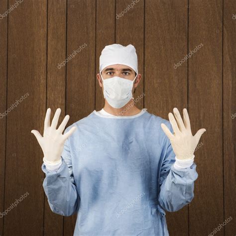 Surgeon in uniform. — Stock Photo © iofoto #9530527