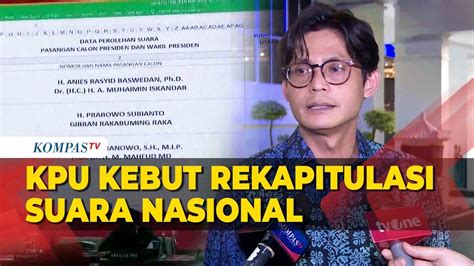 KPU Kebut Rekapitulasi Nasional Hasil Pemilu Dan Pilpres 2024 Optimis