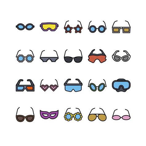 Glasses filled outline icon set 6019301 Vector Art at Vecteezy