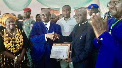 Benue Fr Alia Receives Certificate Of Return Photos Politics Nigeria