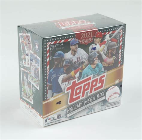 2021 Topps Holiday Baseball Mega Box With 10 Packs Pristine Auction