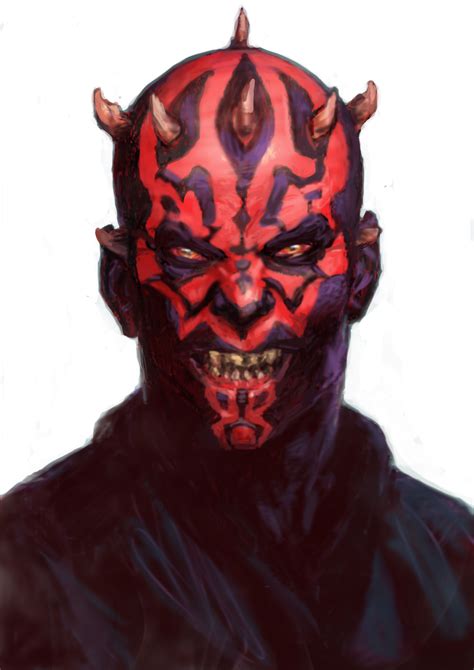 Dark Maul White Noise Picture Collection Concept Art Darth Star