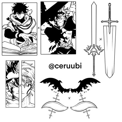 Asta x Yuno - Black Clover Tattoo Ideas