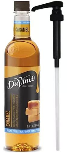 Jarabe De Caramelo Sin Azúcar Davinci Gourmet Botella De Pl