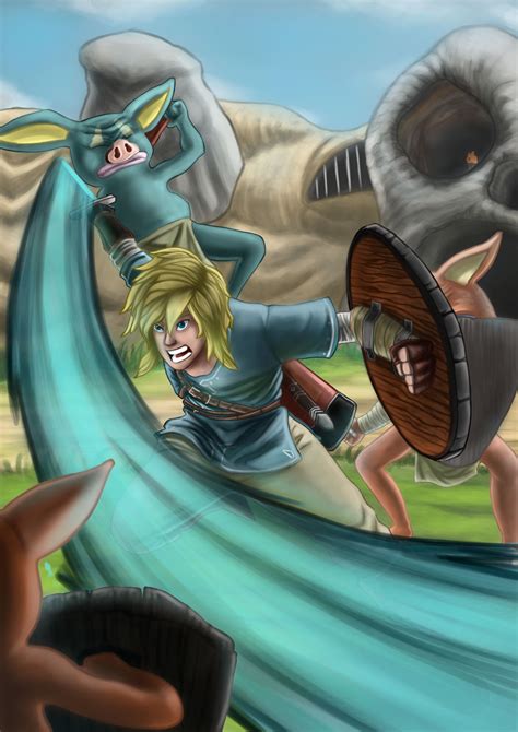 Link Fan Art Zelda Breath Of The Wild By Juan J De La Cruz On Deviantart