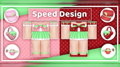 Strawberry Themed Outfit Roblox Speed Design Youtube