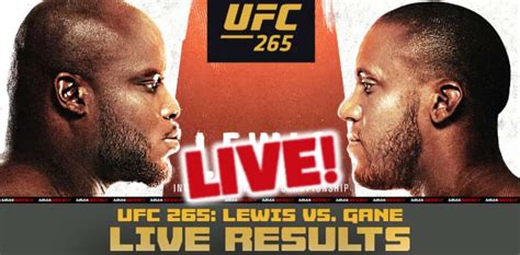 UFC 265 live results: Derrick Lewis vs. Ciryl Gane - MMAWeekly.com ...