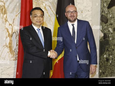 Der chinesische Ministerpräsident Li Keqiang und der belgische