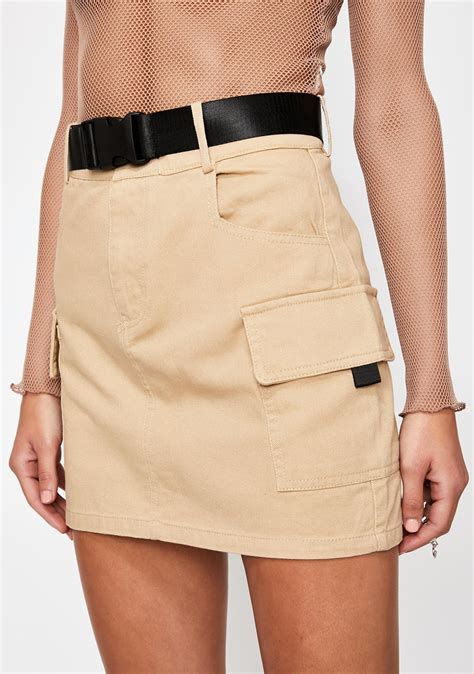 Belted Cargo Mini Skirt Dolls Kill