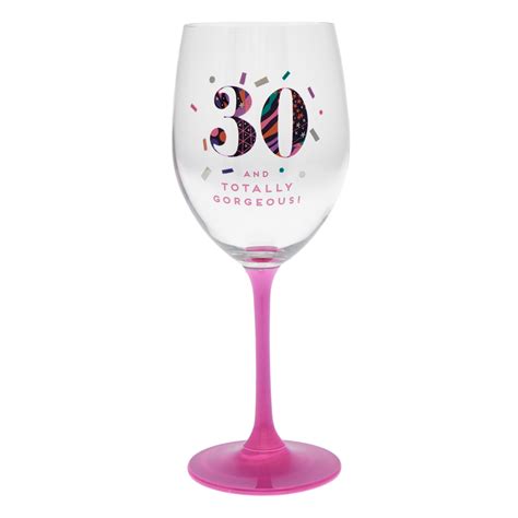 Buy 30 And Totally Gorgeous Wine Glass For Gbp 4 99 Card Factory Uk