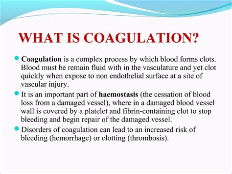 Bleeding Timeclotting Time Pt And Ptt Ppt