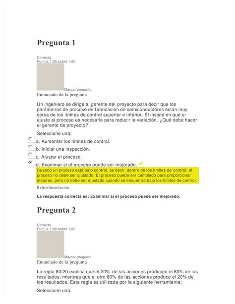 Pdf Examen Final Aseguramiento De La Calidad Compress Pregunta