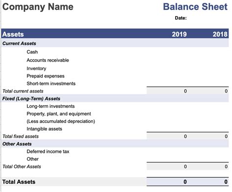 16 Free Customizable Balance Sheet Templates to Track Finances