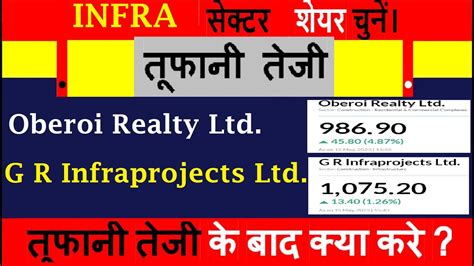 Gr Infraprojects Share News Stock Oberoi Realty Share Latest News Gr