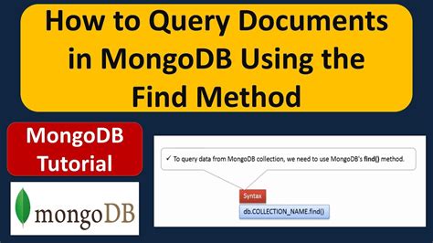 How To Query The Document In The Collection In Mongodb Using The Find