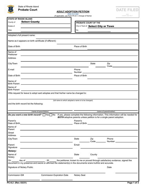 Form Pc 82 Fill Out Sign Online And Download Fillable Pdf Rhode Island Templateroller