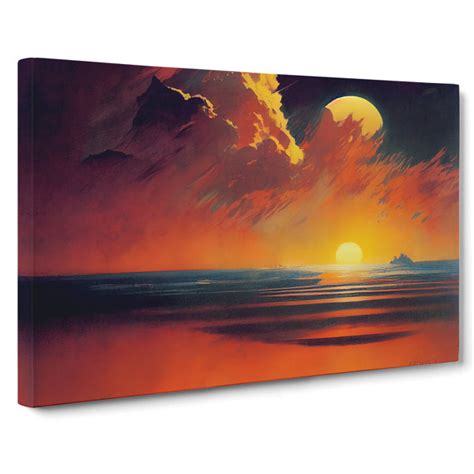 House Of Hampton Gorgeous Sunset Seascape Wayfair Co Uk